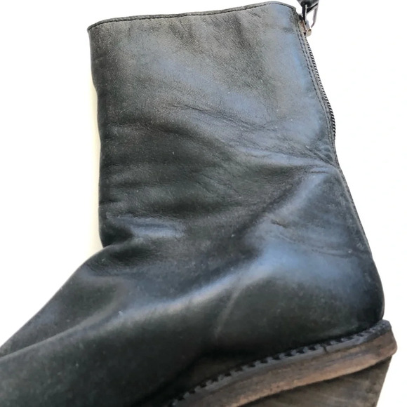 Free People Marquis Black Block Heel Ankle Boots Size 39 - Picture 11 of 16